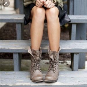 Steve Madden Troopa Stone Combat Boots